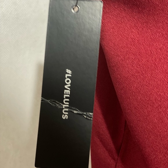 Lulus dark red dress size small nwt - Picture 2 of 7